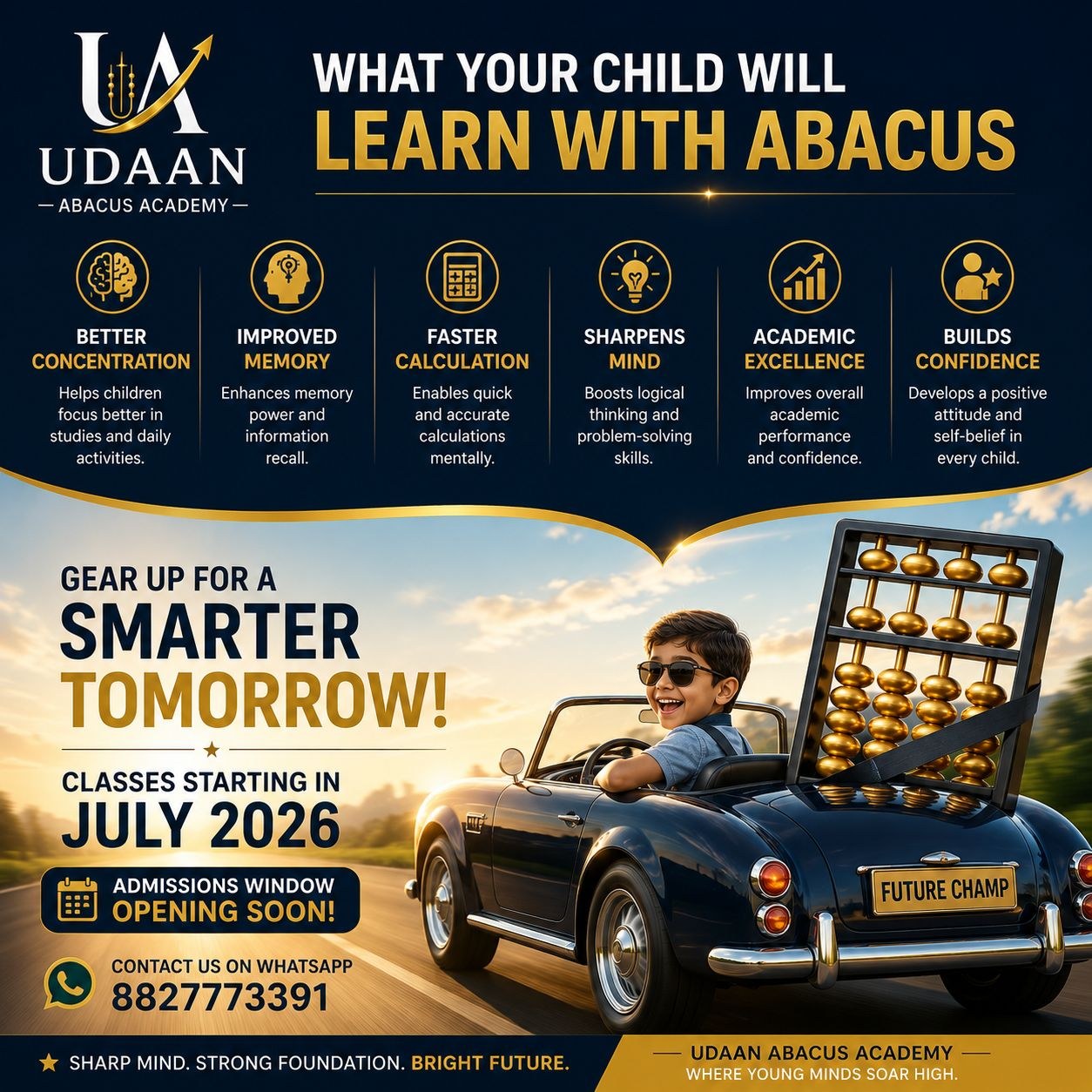 Benefits of learning with abacus