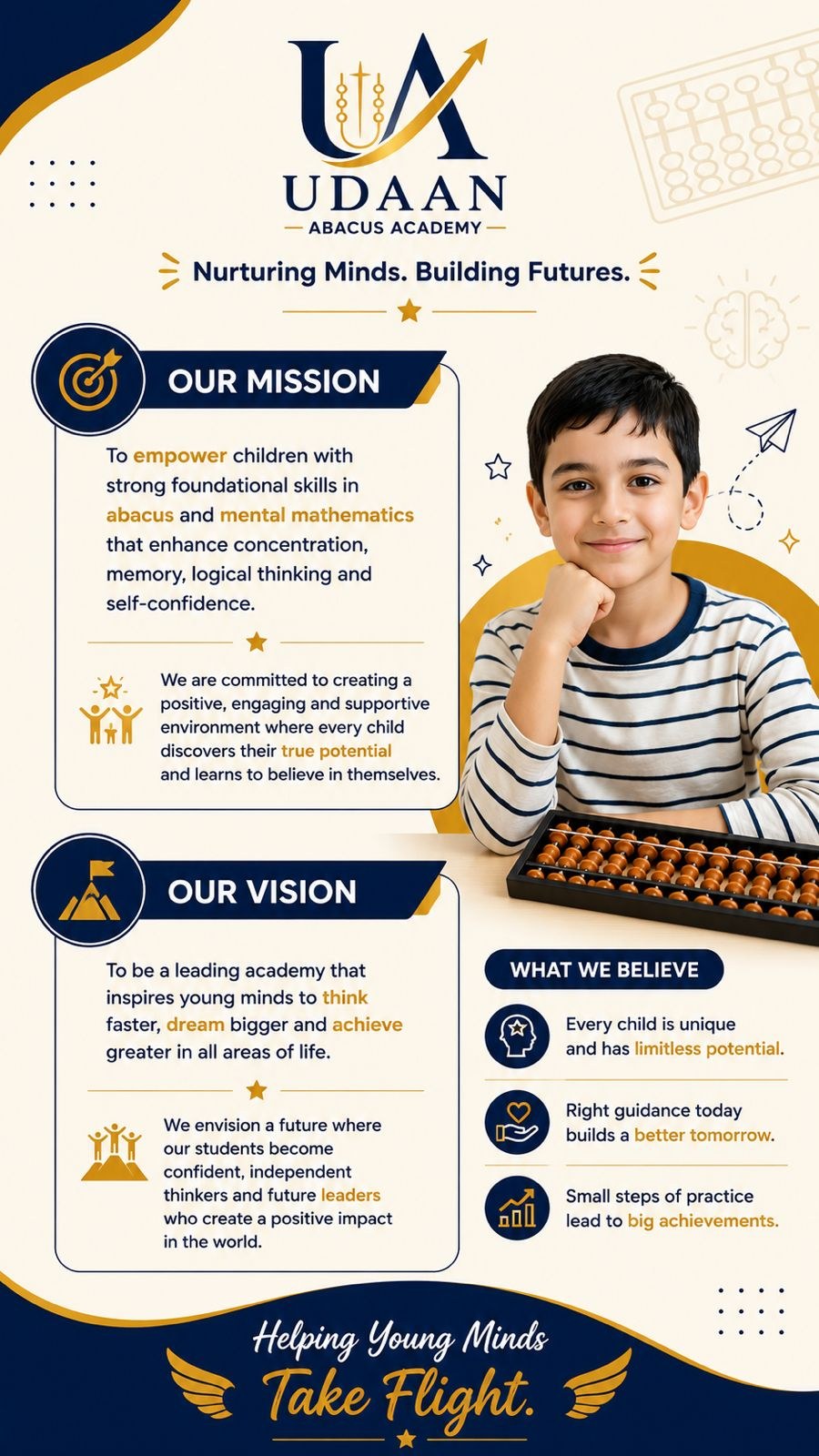 Udaan mission and vision poster